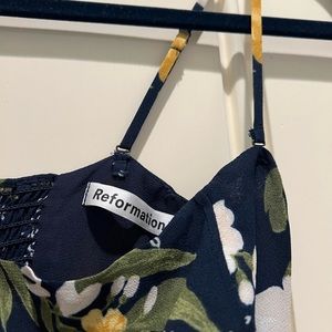 Reformation Floor Length Floral Dress